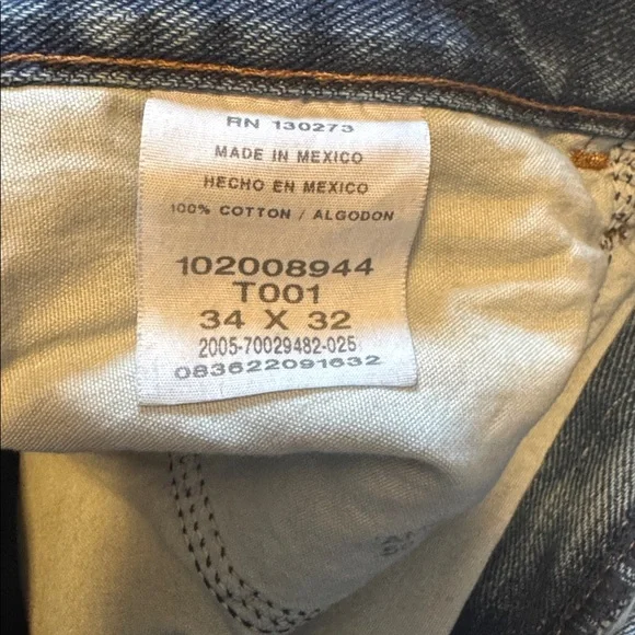 NWT Lee Men's Regular Fit Straight Leg Denim Jeans, 34x32, Pepper Stone Color - Picture 3 of 6